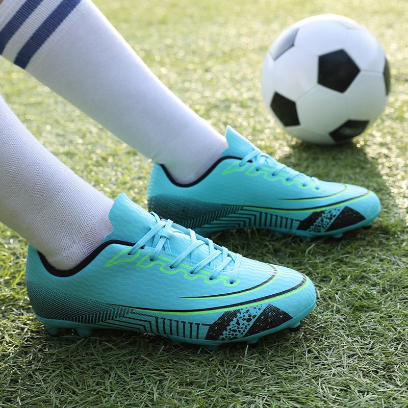 Mode Herren Fußballschuhe TF/FG Rutschfeste Rasenfußball Schnürschuh Trainingsschuh Ultraleichter Sneaker Hohe Qualität Low Top Fußballschuhe 35-45