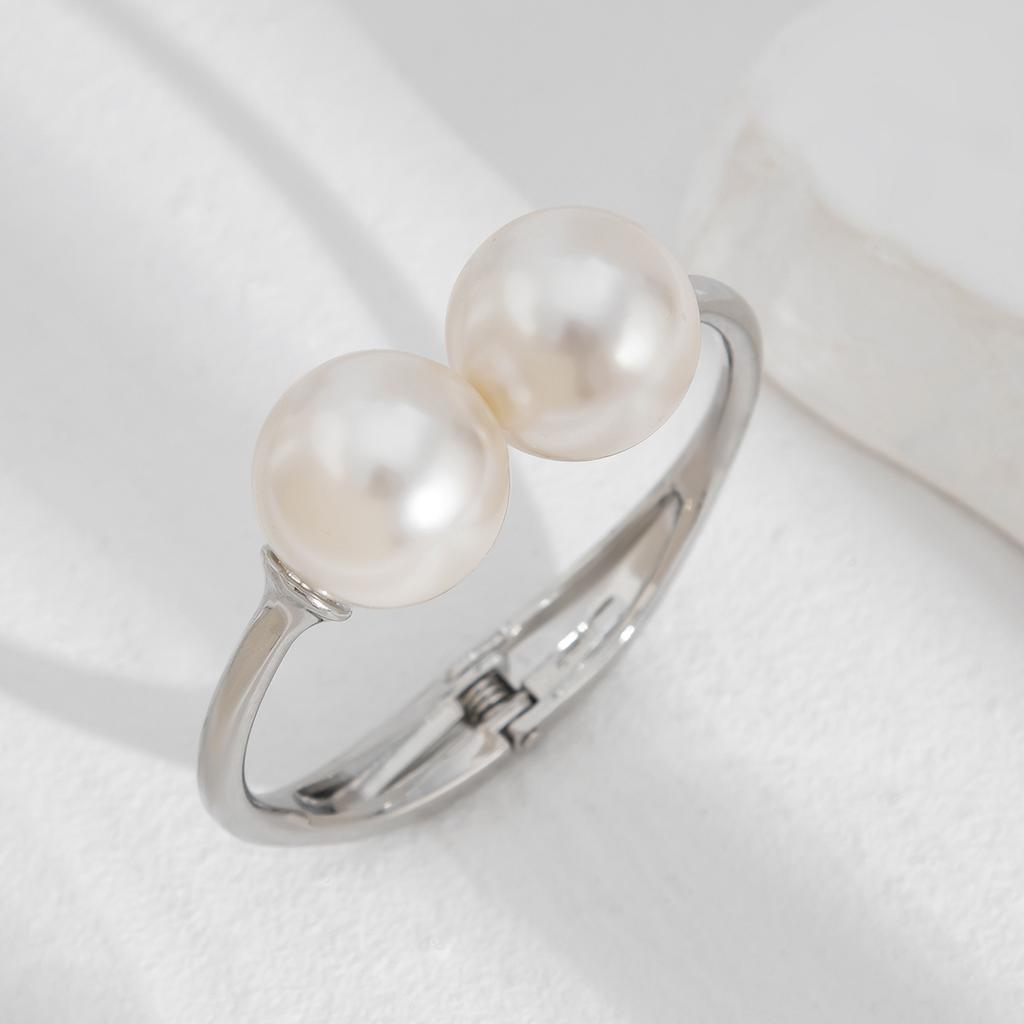 Salircon Exaggerated Irregular Wavy Wide Bracelets Simple Elegant Water Drop Open Bangles Women Fashion Party Hand Jewelry