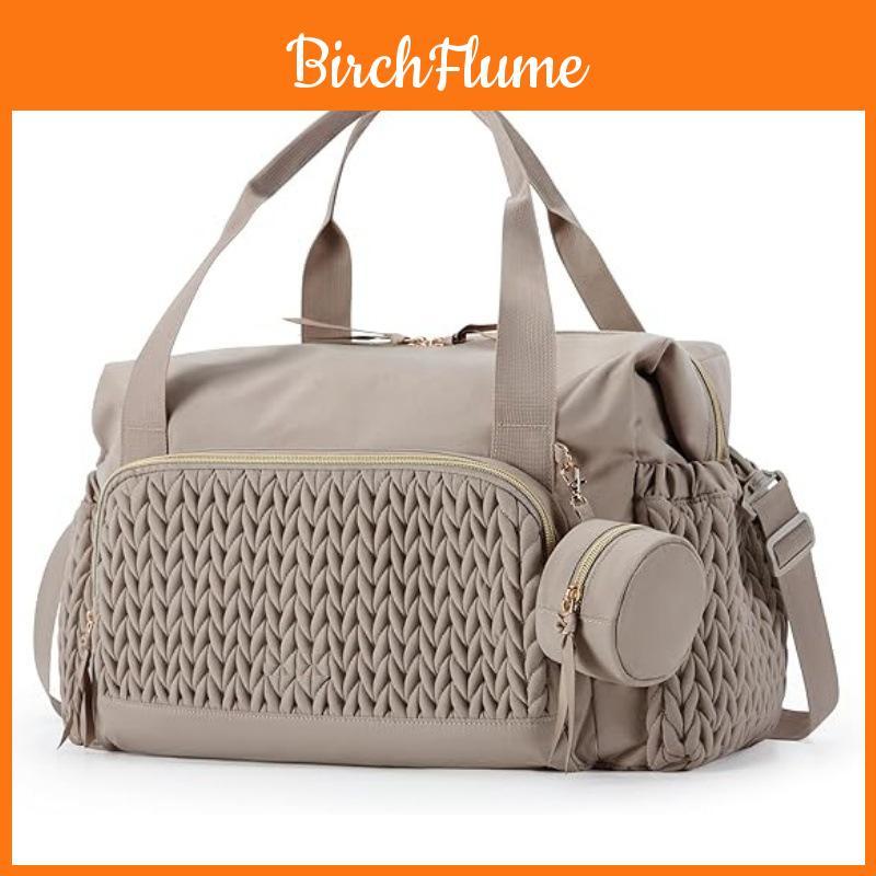 Borsa Tote per Pannolini da Bambino con Grande Capacità e Porta Biberon per Ospedale, Viaggi e Uso Quotidiano