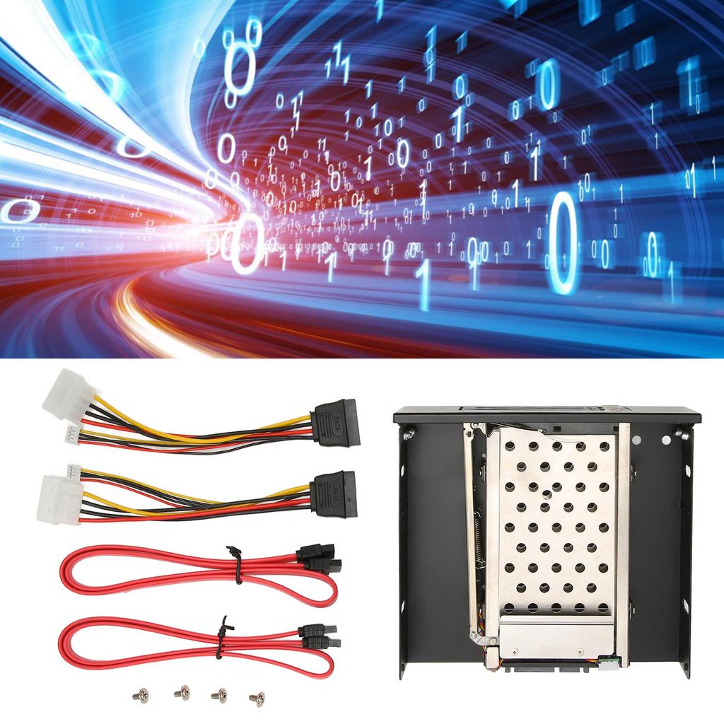 2.5in Internal HDD Enclosure Hot Swap 6Gbps Running Wide Compatible SATA II Interface SATA HDD Enclosure for Server Computers
