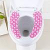 Silicone World 1 Pair Reusable Warm Toilet Seat Filling Washable Bathroom Mat Seat Cover Thick Cartoon Sticky Toilet Cushion