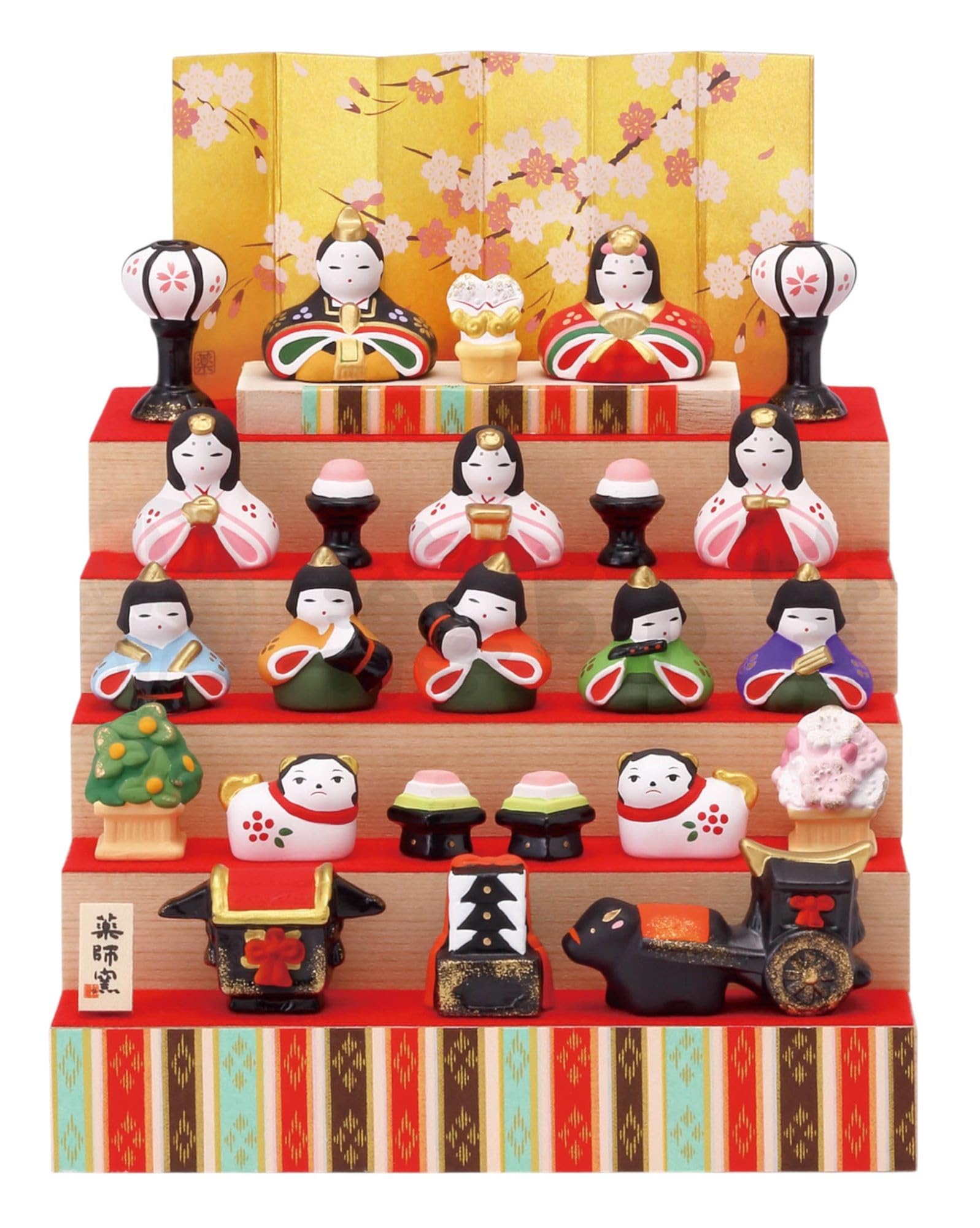 [Chugai Touen] Nishikisai Hanakazari Hina (Five-tiered display) [2666]