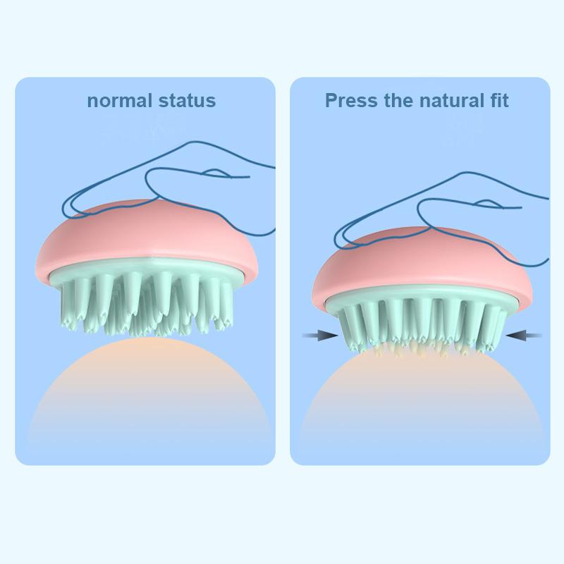 Head Body Scalp Massage Brush Hair Washing Comb Shower Brush Bath Hair Shower Scrubbing Spa Comb Massage Brush Bathroom Products