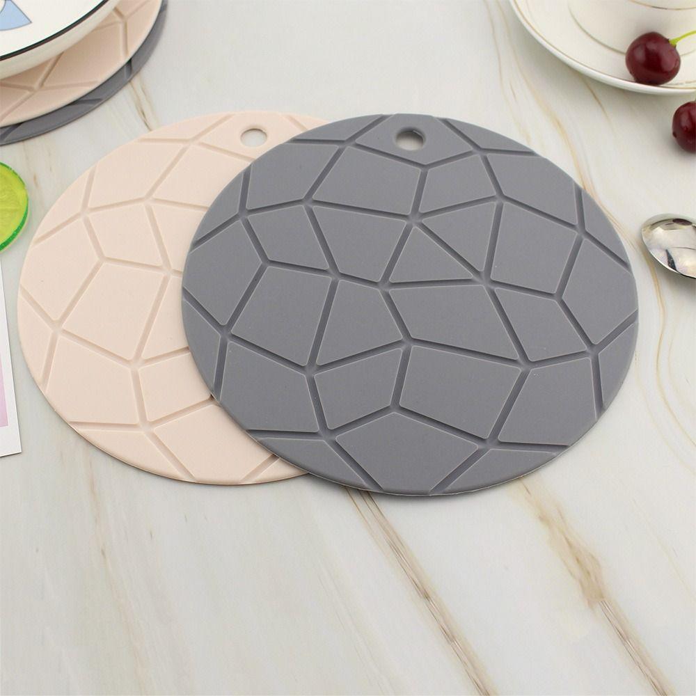 Non Slip Heat Insulation Pad Simple Tableware Pad Creative Silicone Pot Mat  Restaurant