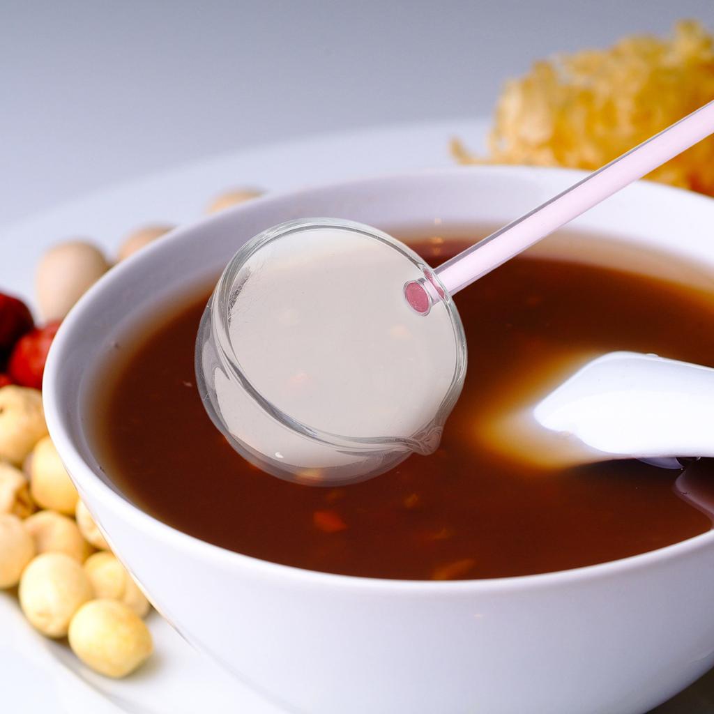 Creative Glass Spoon Long Handle for Mixing and Serving Temperature Resistant Spoon Ideal for Latte Cappuccino Hot Chocolate