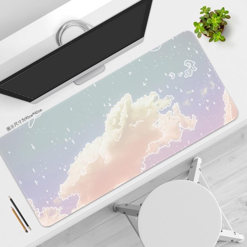 Pink Mouse Pad HD Printing Large Seaming Waterproof Mouse Pad Antislip Gaming Mouse Pad