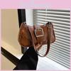 2023 New Spring Fashion Pu Rivet Personality Bag Street Trend Solid Color Chain Single Shoulder Small Square Bag