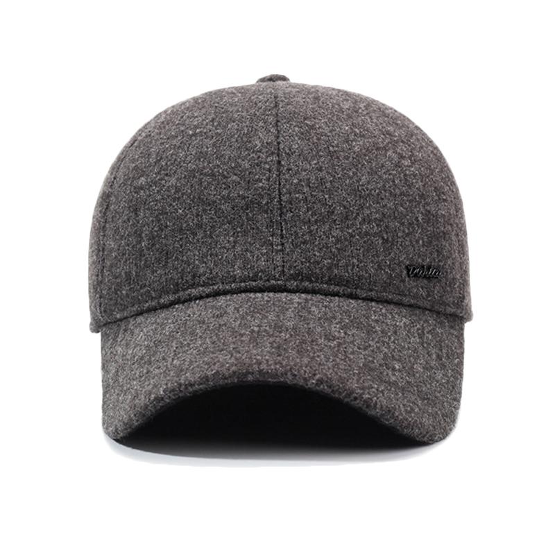 Autumn Winter Middle-Aged and Elderly Warm Cap Outdoor Cold Ear Protection Baseball Cap Men Sunshade Sunscreen Cap