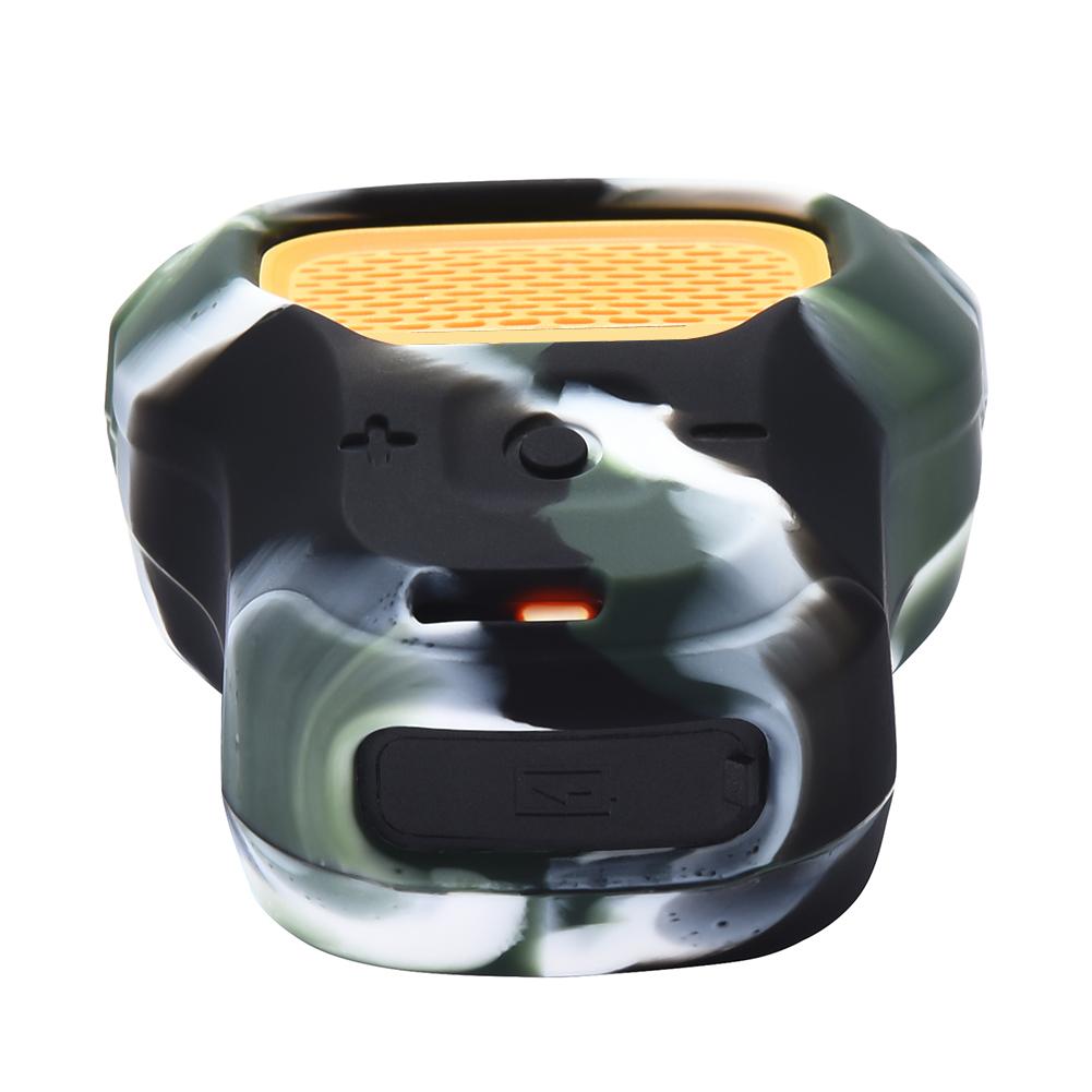 Silicone Case Anti-Drop Protective Case with Carrying Strap Portable Travel Skin Sleeve for Dewalt Jobsite Pro Wearable Speaker