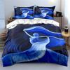 Moonlit Woman with Flowing Hair Bedding Duvet Cover Set Duvet Cover Pillowcases  (1*Duvet Cover 2*Pillowcases, without duvet insert)