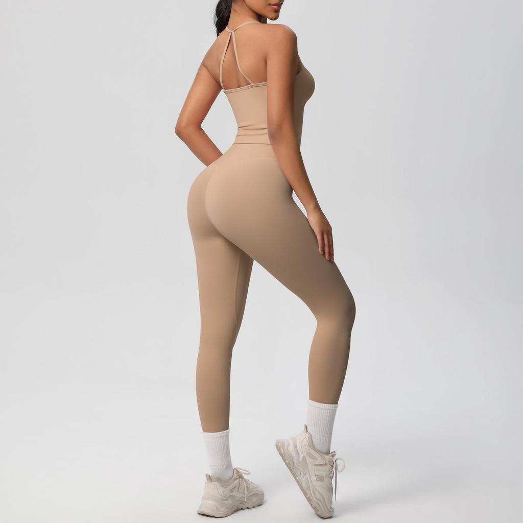 Seamless Nude Double-Sided Brushed Yoga & Running Set