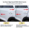 16.5FT(5M) Car Door Edge Guards U-Shaped Trim Edge Protector With Built-In Metal Clips, Scratch And Ding Protection For Cars And Trucks, Black