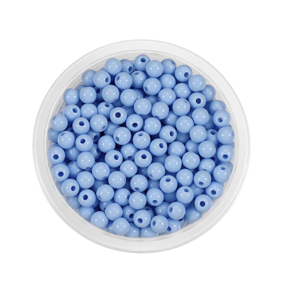 Colorful 6mm Acrylic Rice Spacer Beads for DIY Jewelry and Clothing