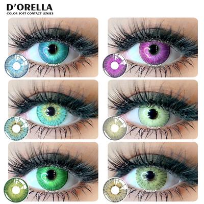 DORELLA 1 Paar kosmetische Kontaktlinsen der New York PRO-Serie, farbige Linsen, Augen-Make-up