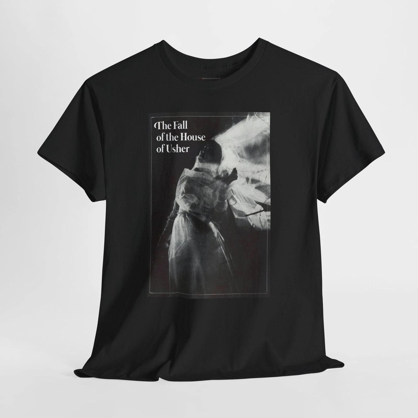 Fall of the House of Usher 1928 Retro Movie Poster Horror Unisex Graphic T-Shirt 2XL