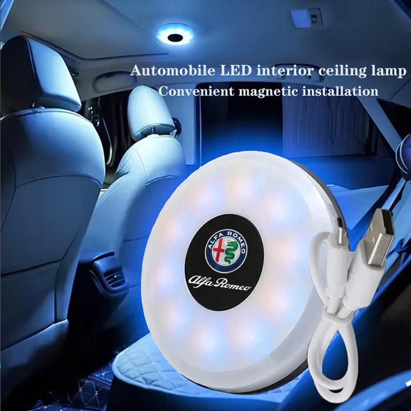 Car Interior Touch Dome Light LED Styling Night Light For Alfa Romeo STELVIO Giulia 159 Giulietta 147 Mito 156 MTO Accessories zk3