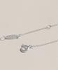 47Bag 925 Silver Natural Blue Diamond Heart Necklace