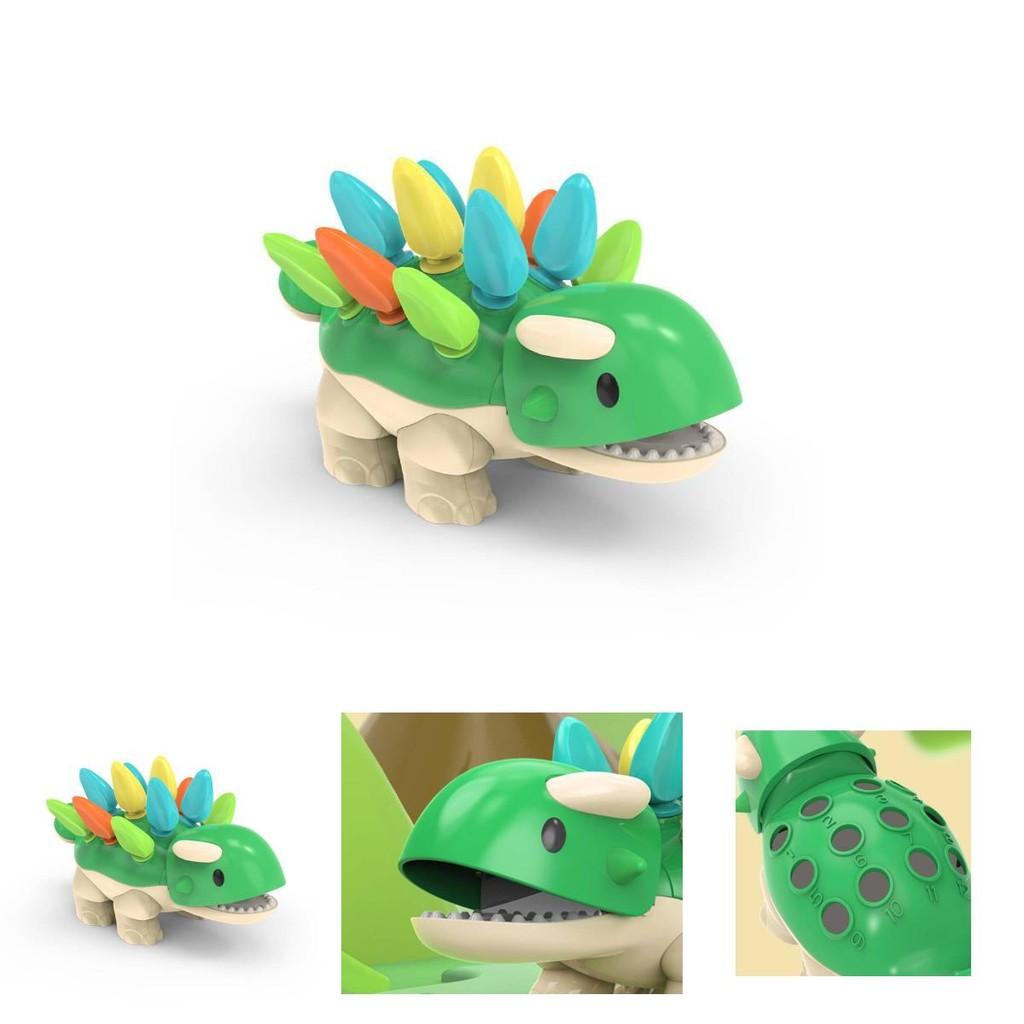 Colorful Educational Dinosaur Puzzle Toy For Infants With Fine Motor Skills Development