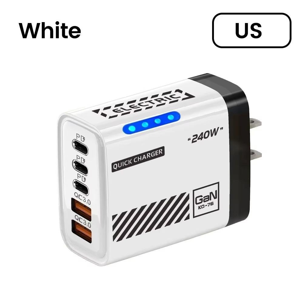USB A+C Phone Charger Adapter Multi Port USB C Charger for iPhone/Xiaomi/Samsung
