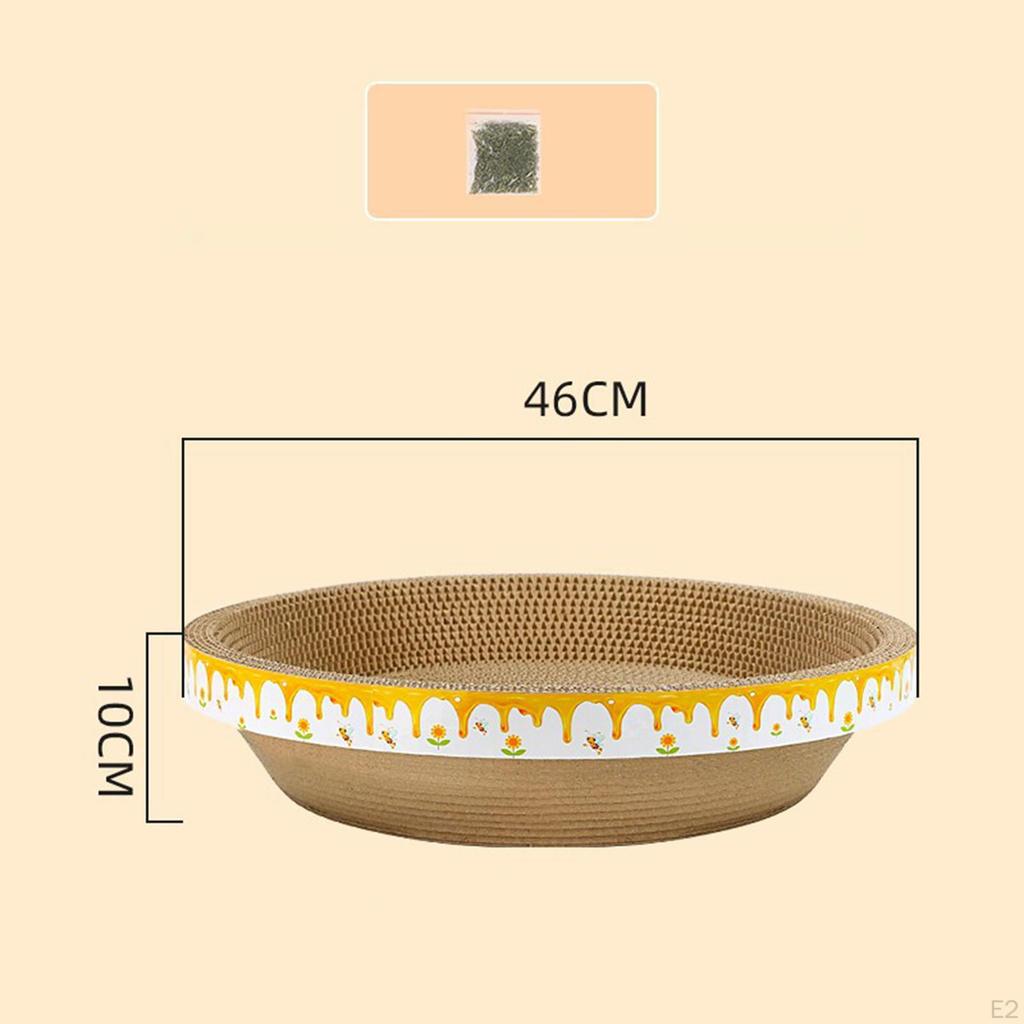 Bowl Cat Scratcher Lounge Sleep Board Decor Furniture Protector Nest Decoration Scratch Pad for