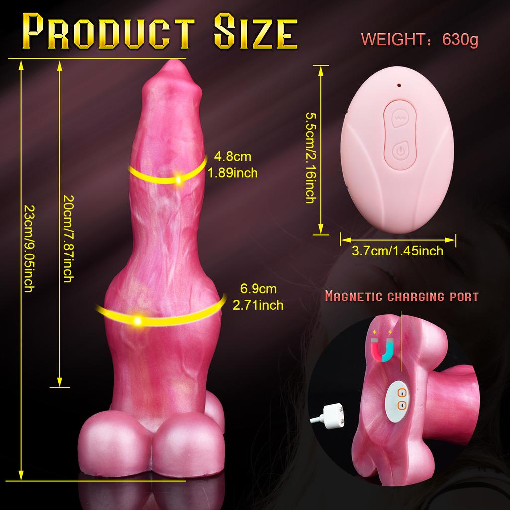 Silicone Electric Dildo & Fantasy Anal Plug - Rechargeable Vibrator for Men & Women - Discreet Adult Toys