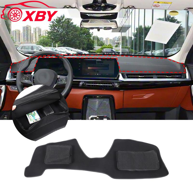 For BMW X2 2025 2026+ Sheepskin Car Dashboard Organiser Mat Storage Pad Stowing Tidying Organiser Accessories