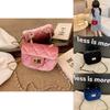 Elegant Velvet Mini Crossbody Bag For Girls Trendy Chain Strap Kids Purse