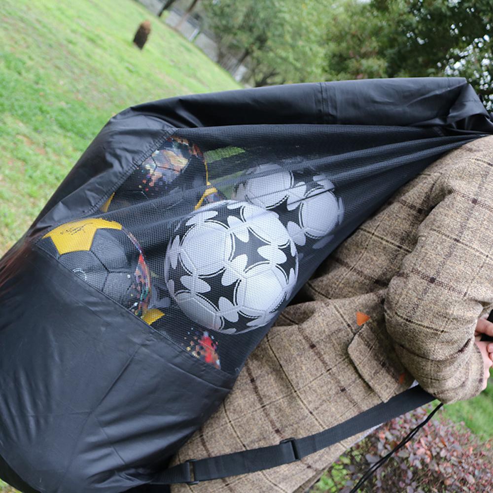 Storage Bag Waterproof Soccer Carrying Sack Mesh Ball Bag Ball Carry Bag Mesh Football Bag