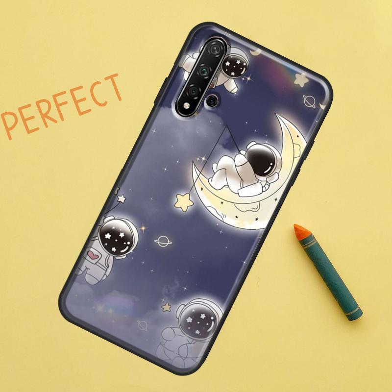 Cute Galaxy Astronaut For Huawei Nova 10 9 SE 11 Pro 12i 11i 8i Y60 Y70 Y90 Y61 Y91 Y72 Y73 P20 P40 P30 Lite Case