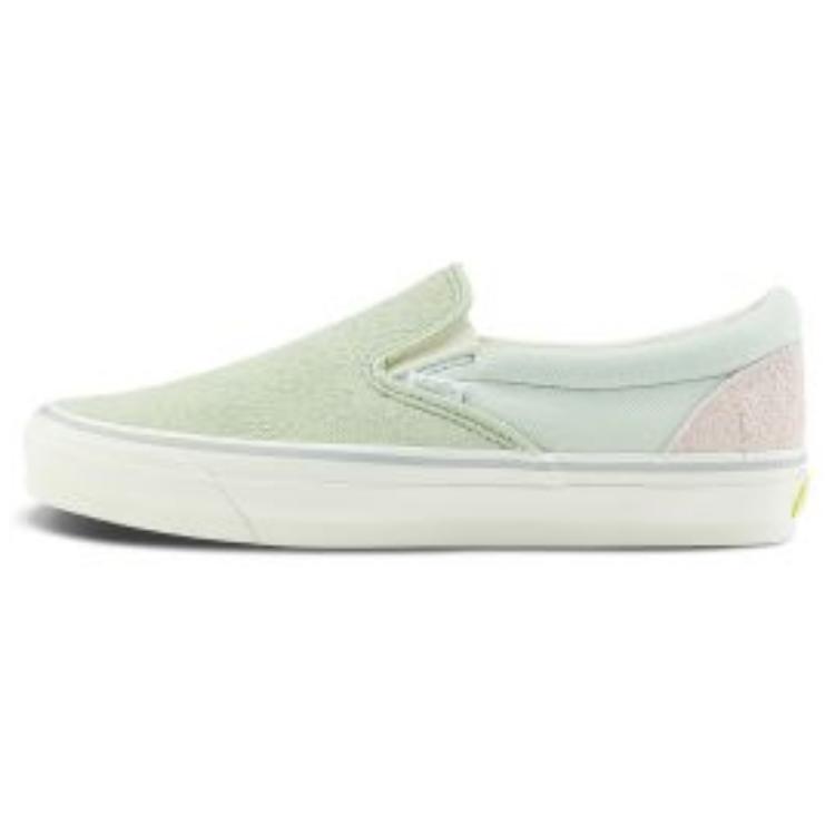 Vans Slip-On Classic Casual Versatile Low-Top Skate Shoes Unisex Sneakers Green White VN000CTCBGK
