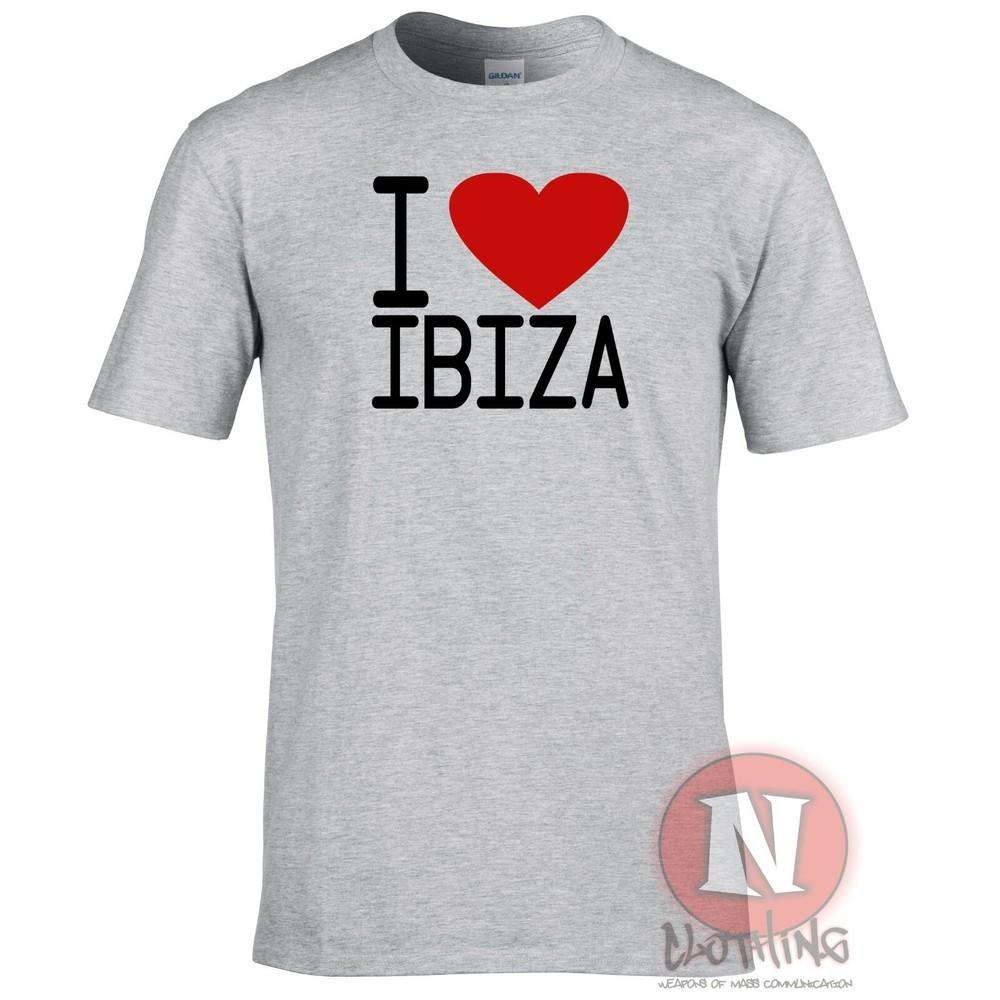 I Love Ibiza TShirt Club Party Edm Dj House Rave Music Retro Cool Festival Tee