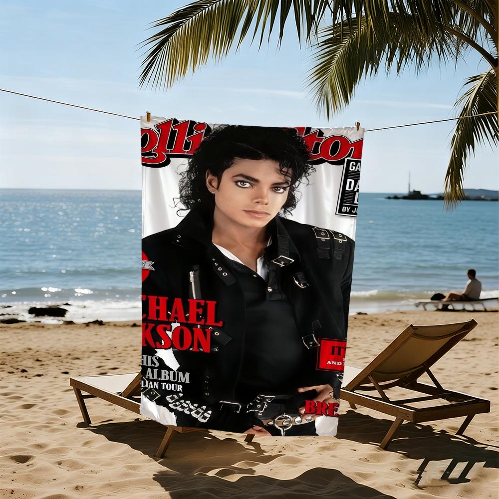 M-michael-l Singer Towel Beach Quick Dry Soft J-jackson Pool Towels Gift for Travel Gym Shower Camping Sports