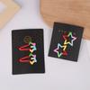 100Pcs Hairclips Hairpin Display Cards Paper Holder For Diy Hair Jewelry Cute Black Packing Labels Retail Hanging Tags