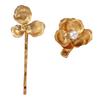 Women Hairpin Imitation Pearl Flower Decor Hair Clip French Retro Style Side Bang Hair Pin Hair Accessories