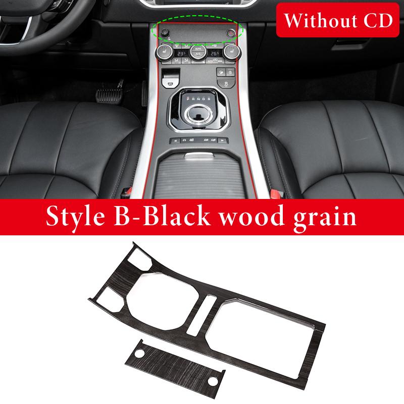 For Land Rover Range Rover Evoque 2011-19 ABS Chrome/Carbon Fiber Center Control Panel Cover Decorative Sticker Car Accessories