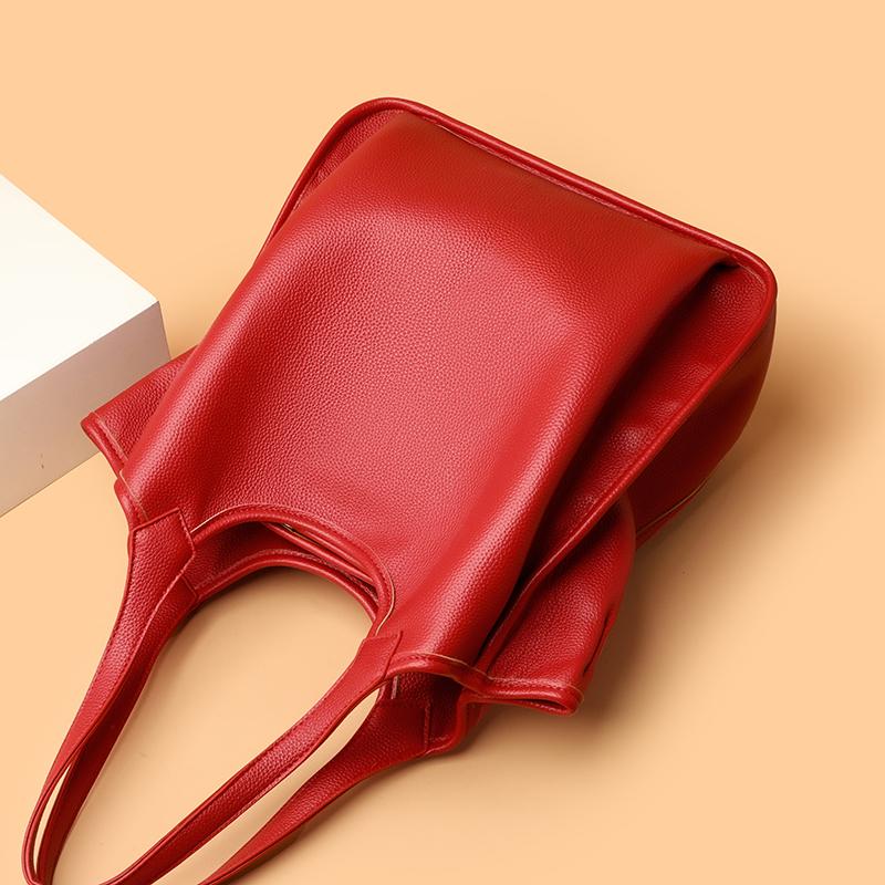 Luxury Soft Leather Handbags Large Capacity Women Shoulder Bags for Women Designer Tote Sac Shopping Crossbody Top Handle Bag