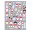 Merry Christmas Nail Art Stickers Ultra-thin Self-Adhesive Cartoon Snowman Bear Snowflake Gnome Cute Decals DIY Manicure Accessories New Year Holiday