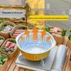 ZISIZ Disposable Outdoor Tin Foil Hot Pot