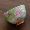 6pcs/set Flower Ceramic Cup Chinese Style Enamel Cup Kung Fu Tea Set Tea Cup  Personal Use