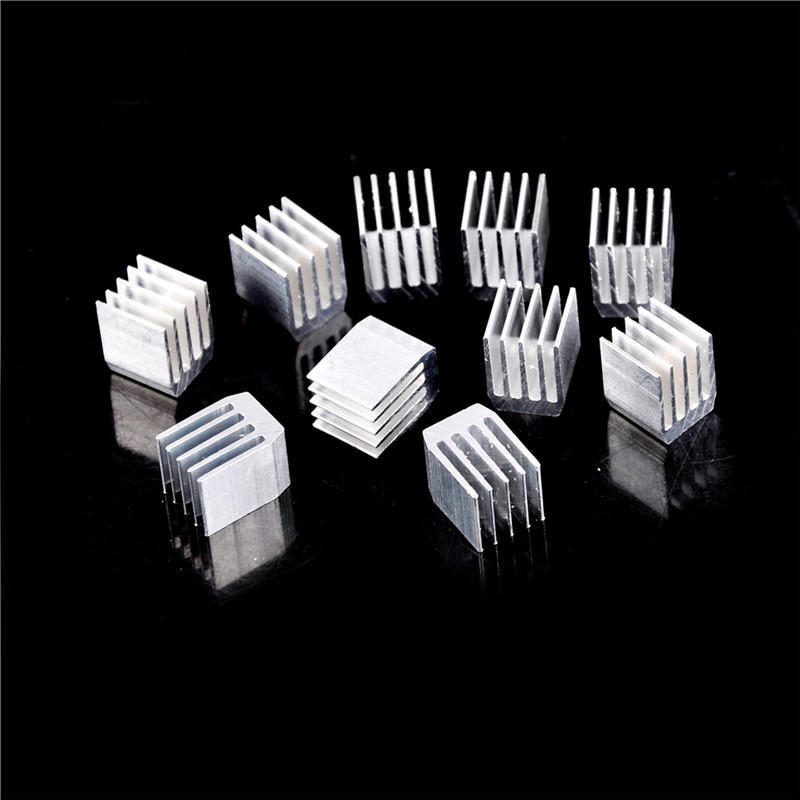 10Pcs Aluminum Cooling 9X9X12Mm Heat Sink Ram Radiator Heatsink Cooler