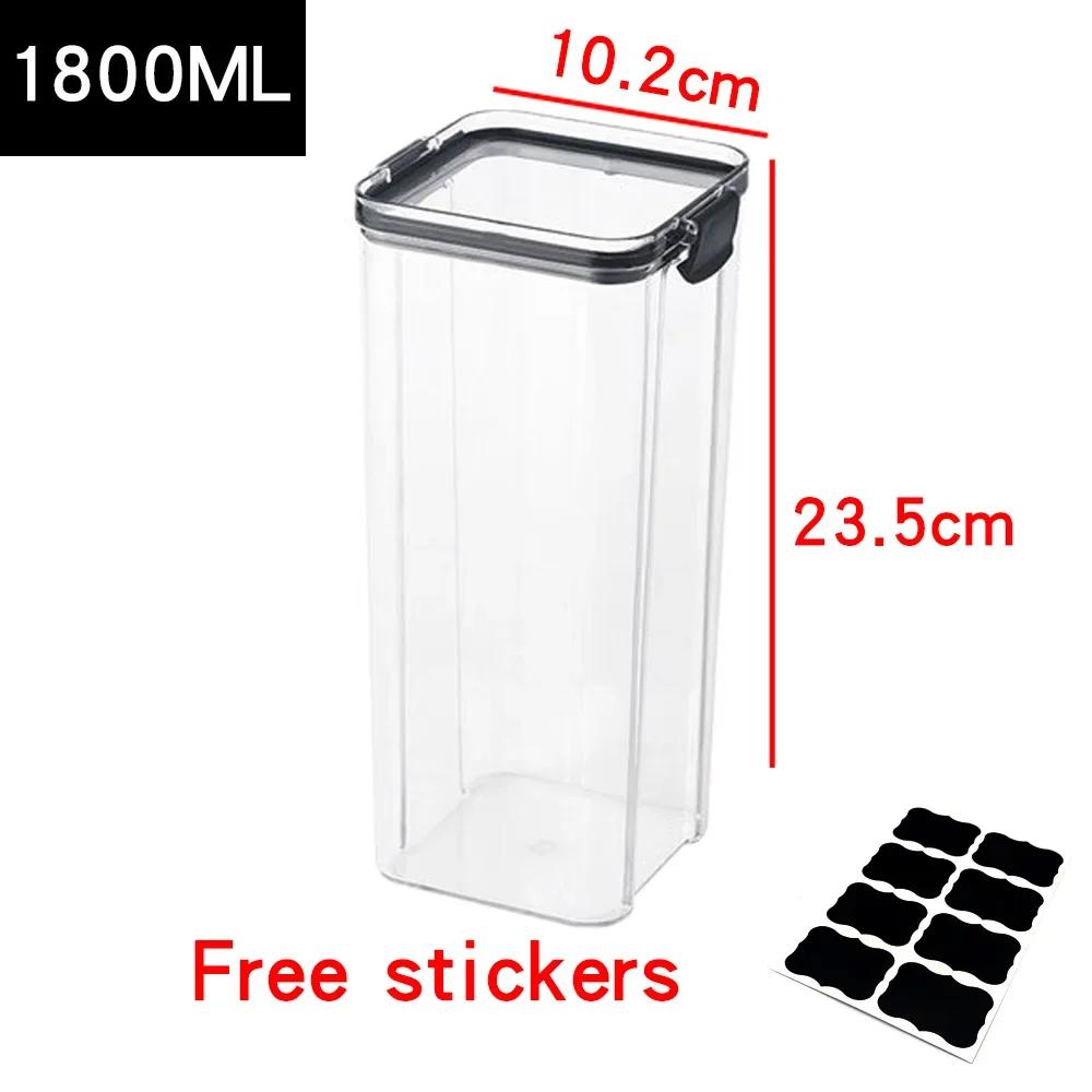 PET Food Storage Containers Kitchen Organization Kitchen Storage Box Jars Ducts for Food Storage Box Fridge Organizer Containers