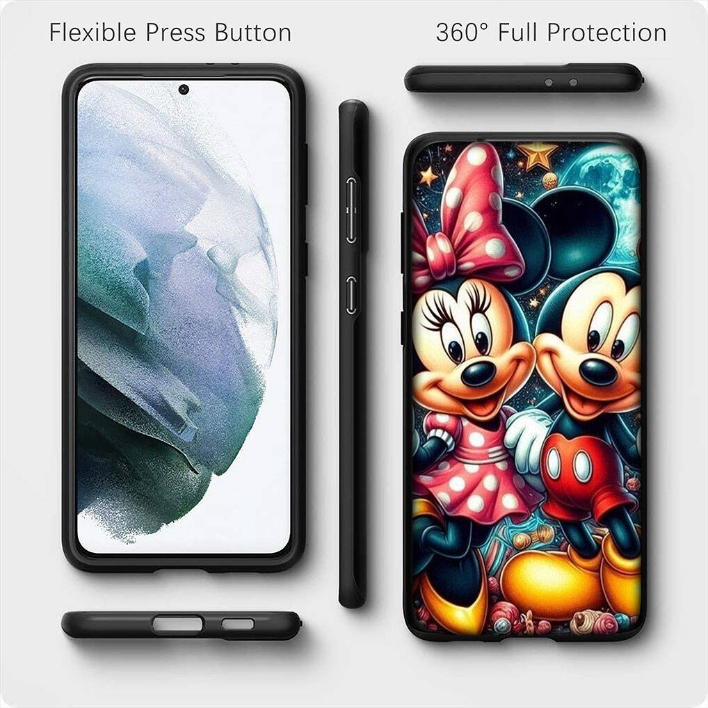 Per Samsung Galaxy S25 S24 S23 iPhone 17 16 15 Xiaomi Redmi Note 14 13 12 Plus Pro Max XR A57 Cover per Telefono Anime Minnie Topolino OPPO Huawei Cover