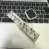 Retro Flower Strap+Case For Apple Watch Band 49mm 40 44 45 41 38 42mm Elastic Nylon Band For iWatch Serie 3 4 5 6 SE 7 8 9 Ultra
