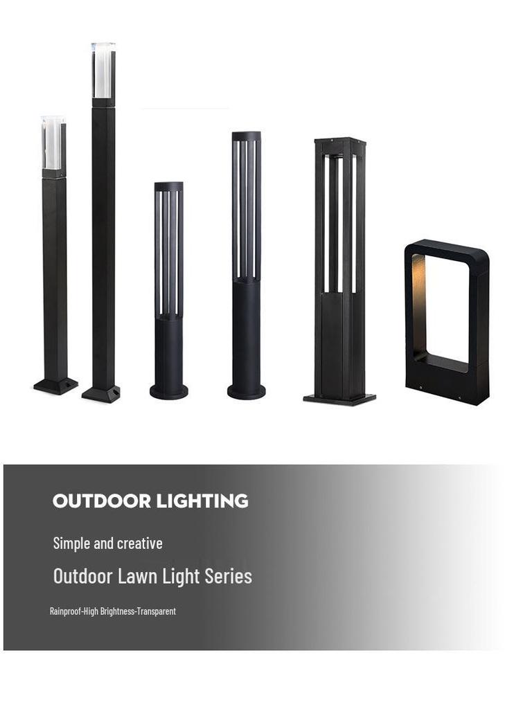 Minimalist LED Garden Lights for Parks and Pathways
