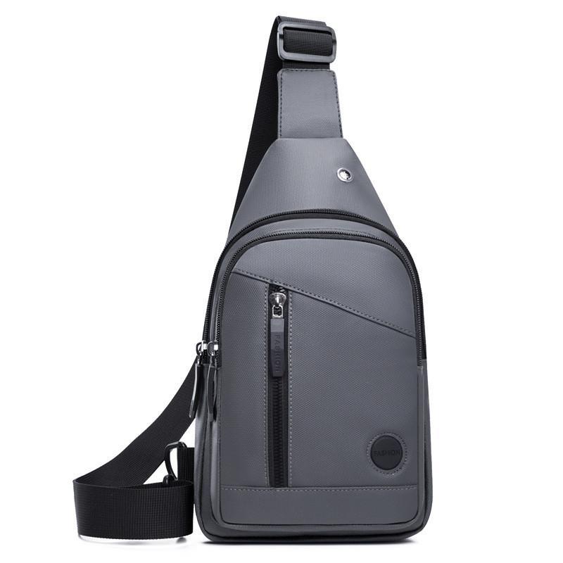 Men Chest Bag Waterproof Oxford Material With Adjustable Strap For Daily Use