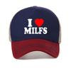 Ich liebe MILFs Ich liebe heiße Mütter Bedruckte Baseballkappe Damen Baumwolle Sommer cool Mesh atmungsaktive Mütze Mode Outdoor Sonnenhüte gorras