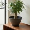 Outdoor Garden Planter Resin Flower Planters, Vintage Plant Pot with Drainage Hole & Saucer, Lightweight Saucer Tray for Indoor Outdoor, Retro