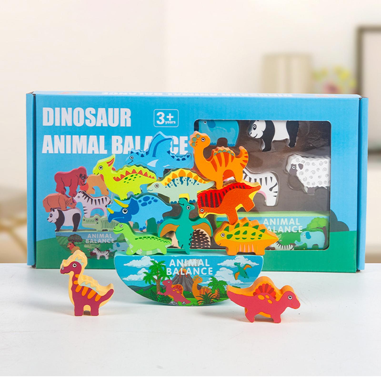 

Happy Stacking Dinosaurs,Wooden Stacking Toy For Toddlers, Colorful Dinosaur Balancing Activity Toy, Improves Fine Motor Skills And Dexterity One Size