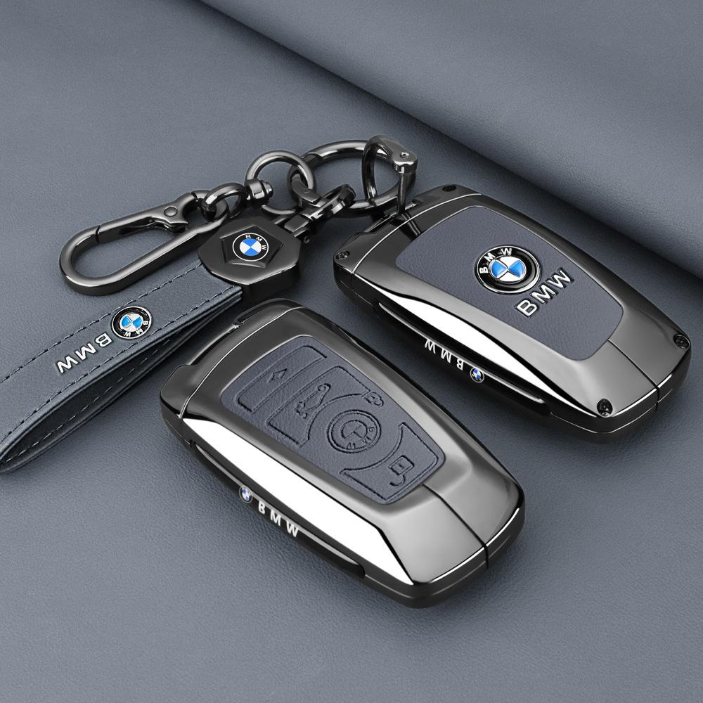 Styling Zinc Alloy Car Key Cover Case Holder For BMW 1 3 7 Series X1 X3 X5 X6 X7 F20 F15 F16 F48 G20 G30 G01 G02 G05 G11 G32