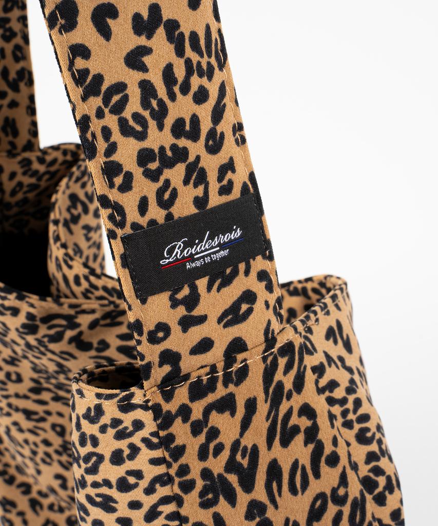 Roidesrois Leopard Flat Hobo Shopper Bag (Brown)